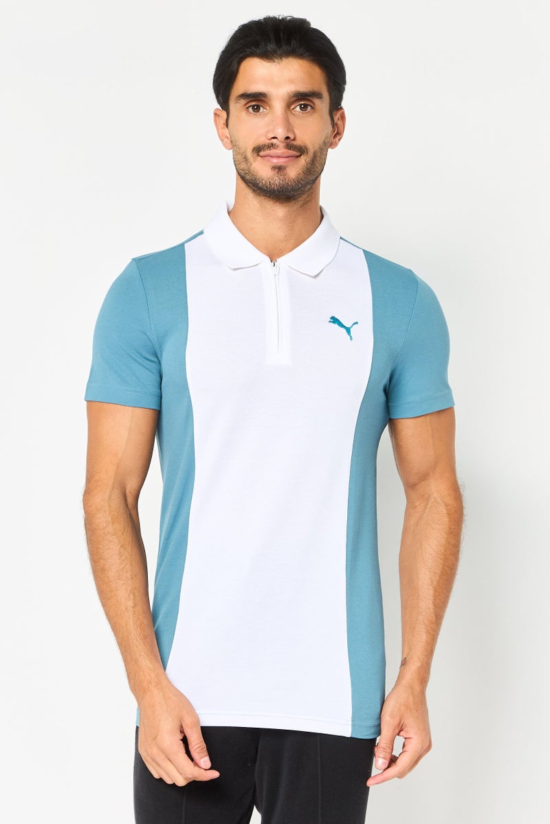 PUMA Men Slim Fit Short Sleeve Outdoor Polo Shirt, Multicolor - Image 1